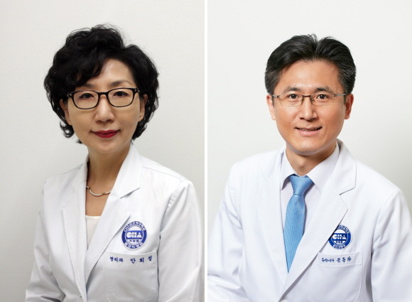 차 의과학대학교 분당차병원 암센터 안희정·문용화 교수팀은 차바이오텍과 공동으로 건강한 사람의 혈액에서 NK 세포를 추출해 분리, 배양 후 동결해 항암 효능을 높이는 동종 NK 세포치료제를 개발했다. © 차병원