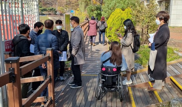 16일 열린관광지 조성 현장 컨설팅 모습. ⓒ 청주시