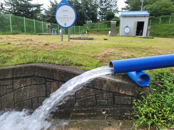 광역상수도 선원정수장. ⓒ 남해군