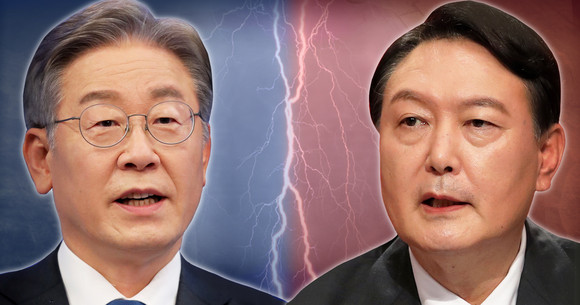 이재명 더불어민주당 대선 후보와 윤석열 국민의힘 후보. ⓒ 연합뉴스