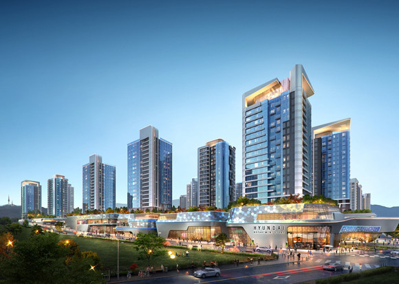 현대건설이 2020년 수주한 1조7000억원 규모 한남3구역 '디에이치 한남' 투시도. ⓒ 현대건설