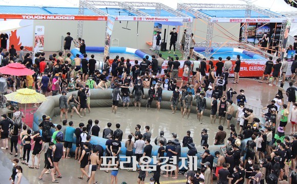 제25회 보령머드축제장 내 2022 터프머더 체험존 모습. ⓒ 프라임경제