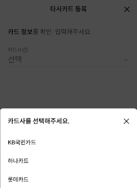 신한카드 오픈페이 서비스. ⓒ 신한플레이(신한pLay) 앱 갈무리