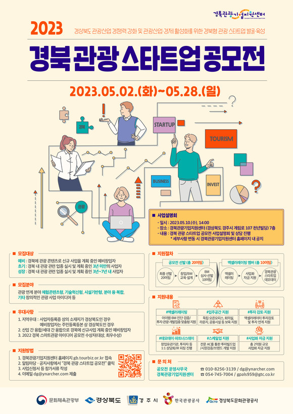 2023경북관광스타트업공모전 포스터. ⓒ 경북문화관광공사