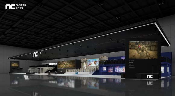 엔씨소프트 지스타 2023 부스 조감도. ⓒ 엔씨소프트