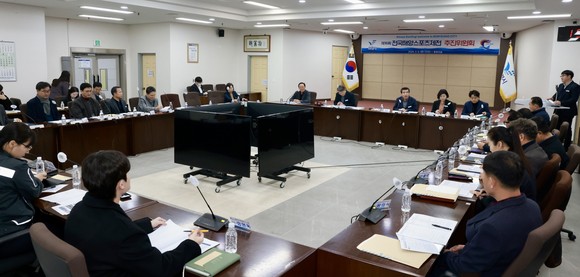 6일 시청 중회의실에서 제16회 전국해양스포츠제전 추진위원회를 개최하고 있다. ⓒ 보령시