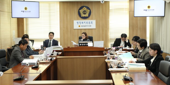 지난 14일 제102회 정례회 제1차 회의를 개최하고 있다. ⓒ 의회사무국