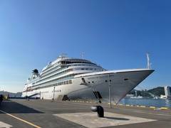 [포토] 여수시, 올해 마지막 국제크루즈 '미츠이 오션후지호' 입항