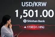 '글로벌 금융위기 이후 17년 만' 원·달러 환율, 1500원 돌파