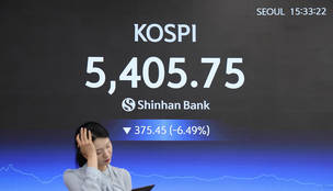 코스피, 중동 전쟁 확전 우려에 '6%대 급락'…코스닥 5.56%↓
