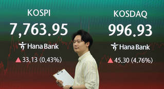 코스피, 중동 리스크에 장 초반 4% 급락에도 '7700선 사수'…코스닥 4.76%↑