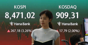 코스피, '검은 화요일' 충격 딛고 8470선 회복…코스닥 2.00%↑