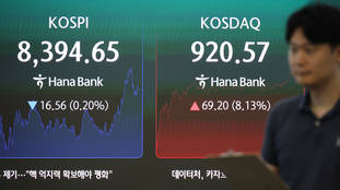 코스닥, 바이오·이차전지 강세에 '920선 회복'…코스피는 AI 메가프로젝트에도 '약보합'