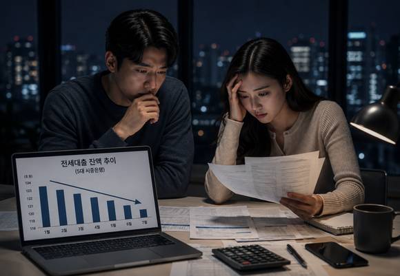 전세대출 7개월째 감소…이사철도 '찬바람'