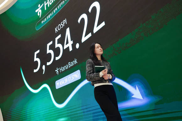 '공포의 목요일' 코스피 5500선 폭락