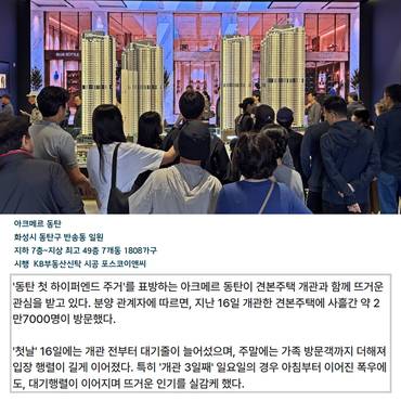 [카드] 아크메르 동탄 향한 뜨거운 관심 