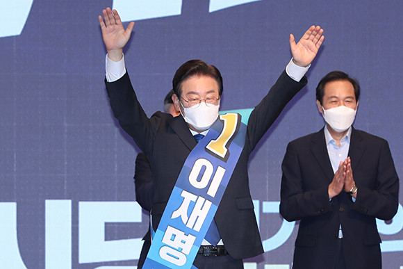 이재명 더불어민주당 의원은 호남 경선에서도 78% 이상의 누적 득표율을 얻어 사실상 당선에 쐐기를 박았다. ⓒ 연합뉴스