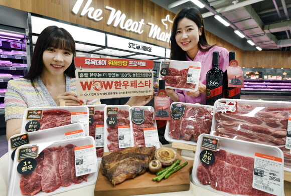 홈플러스는 육육(肉肉)데이(6월6일)를 맞아 오는 7일까지 'WOW한우 페스타'를 열고 한우를 최대 50% 할인한다. © 홈플러스
