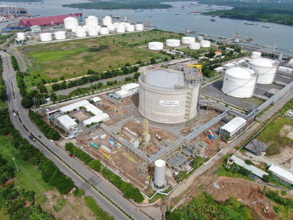 베트남 Thivai 현장 LNG Tank. Ⓒ 삼성물산