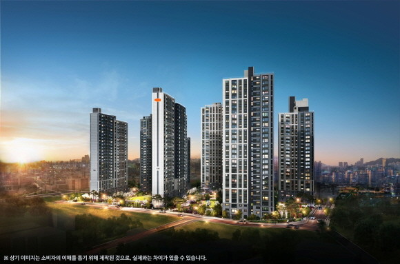 e편한세상 제물포역 파크메종 투시도. Ⓒ DL건설