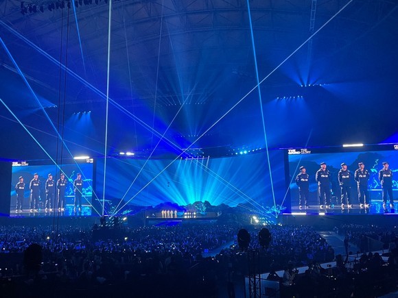 지난 19일 구로구 고척 스카이돔에서 '2023 리그 오브 레전드 월드 챔피언십(롤드컵)' 결승전이 열렸다. T1은 이날 승리로 월드 챔피언십 역대 최다 우승 기록을 종전 3회에서 4회로 경신했다. = 김소미 기자