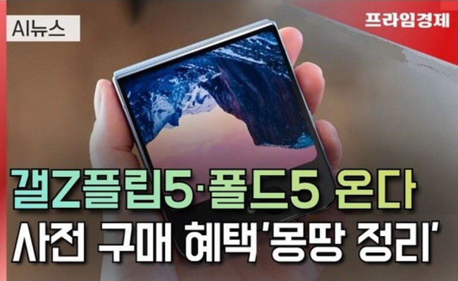 [AI뉴스룸] 벌써 5번째 플립·폴드…프로모션 힘 준 삼성전자