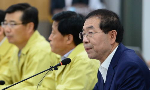 박원순 서울시장은 7일 오전 서울시청에서 '서울시 메르스 대책회의'를 열고 인사말을 하고 있다. ⓒ 뉴스1