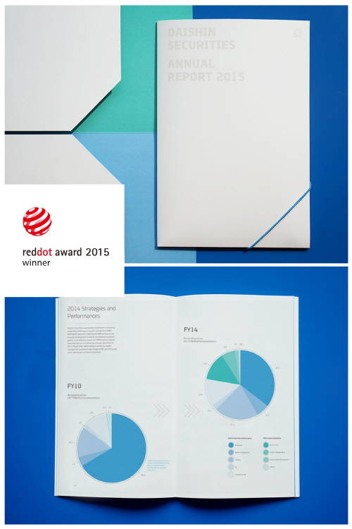 대신증권은 세계 디자인 공모전 중 하나인 독일 '레드닷 어워드'에서 수상했다. ⓒ 대신증권