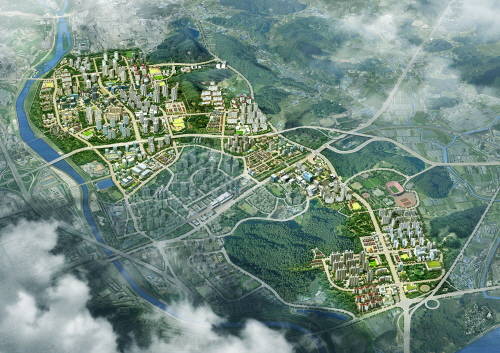 전체면적 475만㎡·총 3만1900가구·수용인구 8만6000여명 규모 신도시급 주거단지인 다산신도시 광역조감도. ⓒ 경기도시공사