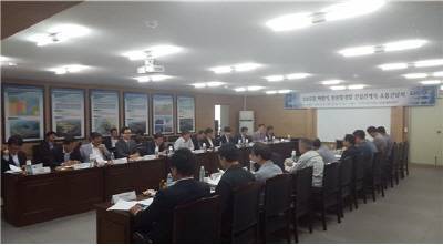 부산항만공사는 13일 부산항 개발 현장 건설관계자들과 소통간담회를 개최했다. ⓒ 부산항만공사