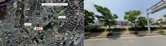 부산중동 행복주택 사업예정지 위치도 및 현황사진. ⓒ 국토교통부