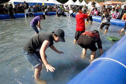지난해 광양전어축제 중 '전어잡이체험' 행사 모습. ⓒ 광양시