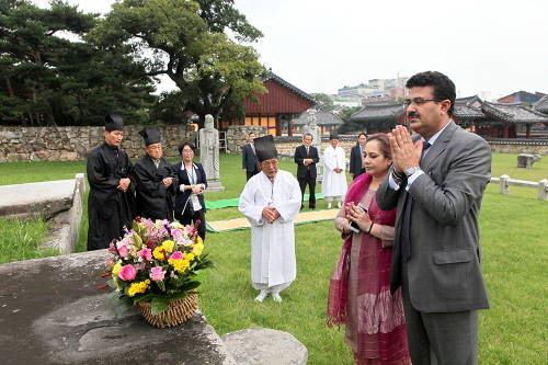 24일 인도 유피주 차관부부가 김해시의 초청으로 김해를 방문했다. ⓒ 프라임경제