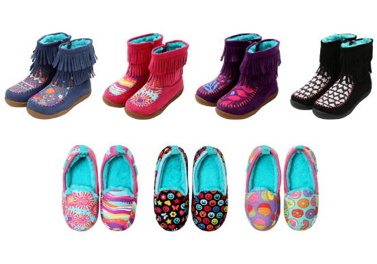미국 키즈 라이프스타일 슈즈브랜드 츄즈가 출시한 신상품 털부츠 '프린지'와 털실내화 '슬럼버'가 엄마들 사이에서 큰 관심을 끌고 있다. ⓒ 츄즈
