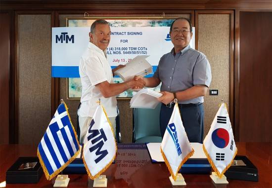 대우조선해양이 그리스 선주로부터 VLCC 4척을 수주하며 하반기 첫 수주에 성공했다. ⓒ 대우조선해양