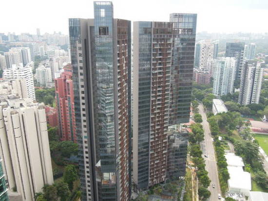 트윈 피크 콘도미니엄을 위에서 내려다 본 모습이예요. ⓒ 현대건설