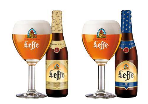 (왼쪽부터) 레페 블론드(Leffe Blonde), 레페 리투엘(Leffe Rituel) 이미지컷. ⓒ 레페