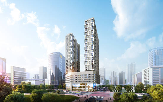 광주 상무지구 영무 예다음 투시도 ⓒ 영무 예다움