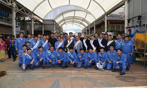 김학동 소장과 정현복 시장, 직원 및 관계자들이 기념촬영을 하고있다. ⓒ 광양제철소