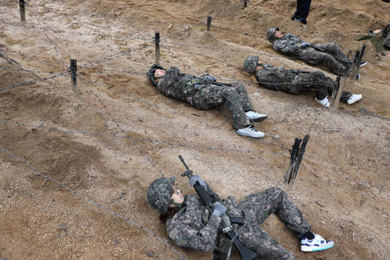 각개전투 병영체험.