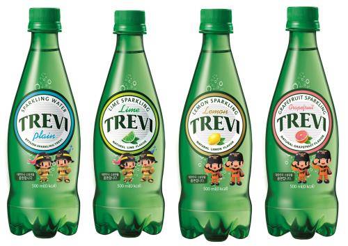 트레비 소방관 에디션 4종. ⓒ 롯데칠성음료