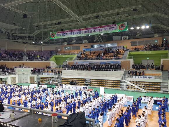 2017 회장기 및 2018 국가대표 1차 선발전 전국 유도대회 장면. ⓒ 보령시청