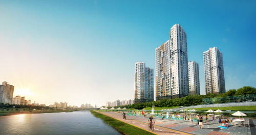 '면목 라온 프라이빗' 투시도. ⓒ 라온건설