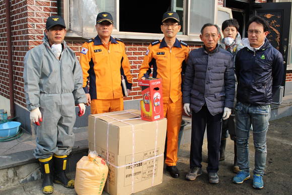 광산소방서가 주택화재 피해 주민 지원에 나섰다. Ⓒ 광산소방서