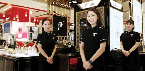 싱가포르 탕스 오차드에 위치한 LG생활건강 브랜드 '후' 매장. ⓒ LG생활건강