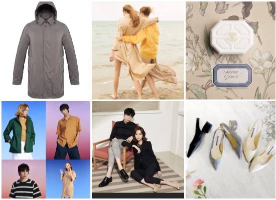 (왼쪽부터 시계방향)신세계인터내셔날 에르노 트렌치 코트·지컷 봄여름 컬렉션, LF 불리1803' 각인 서비스·마이슈즈룸 시즌3 론칭, GS샵 스타지오네 바이 엘칸토, 유니클로 'Uniqlo U' 컬렉션 2차 라인업. ⓒ 각 사