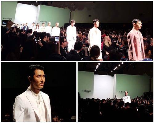 22일 '2018 F/W 헤라서울패션위크'에서 송지오 옴므는 브랜드의 론칭을 기념하는 컬렉션을 선보였다. = 추민선 기자