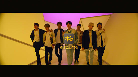 'KB스타뱅킹-방탄소년단' 광고 영상 유튜브 조회수가 300만뷰를 돌파했다. ⓒ KB국민은행
