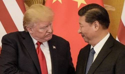 도널드 트럼프 미국 대통령(왼쪽)과 마주보고 있는 시진핑 중국 국가주석. ⓒ AFP-뉴스1