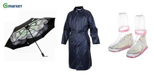 최근 예측하기 어려운 국지성 집중 호우가 자주 쏟아지면서 장마용품 판매가 급증하고 있다. ⓒ G마켓